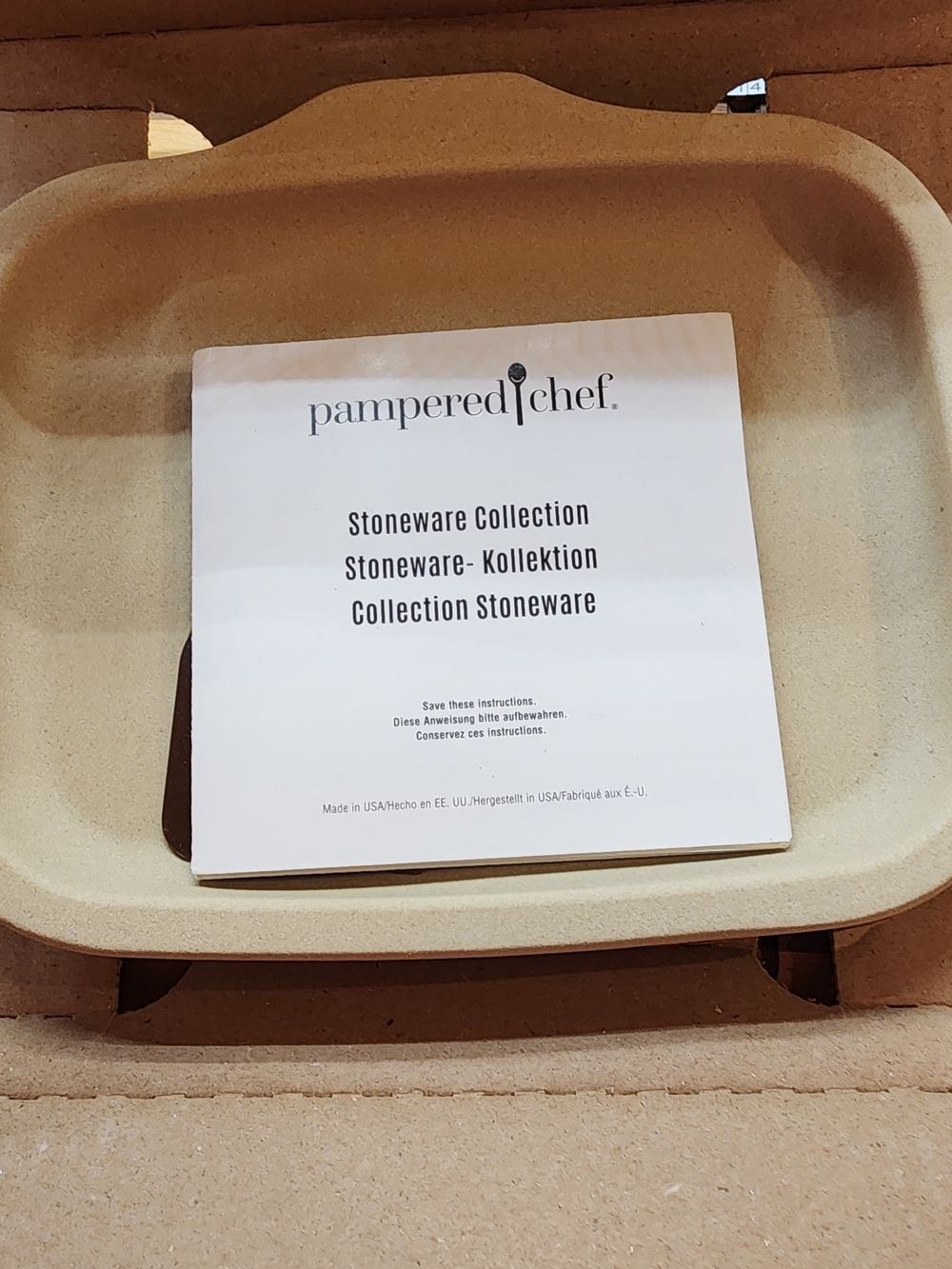 Pampered Chef Stoneware Rectangular Baking Dish